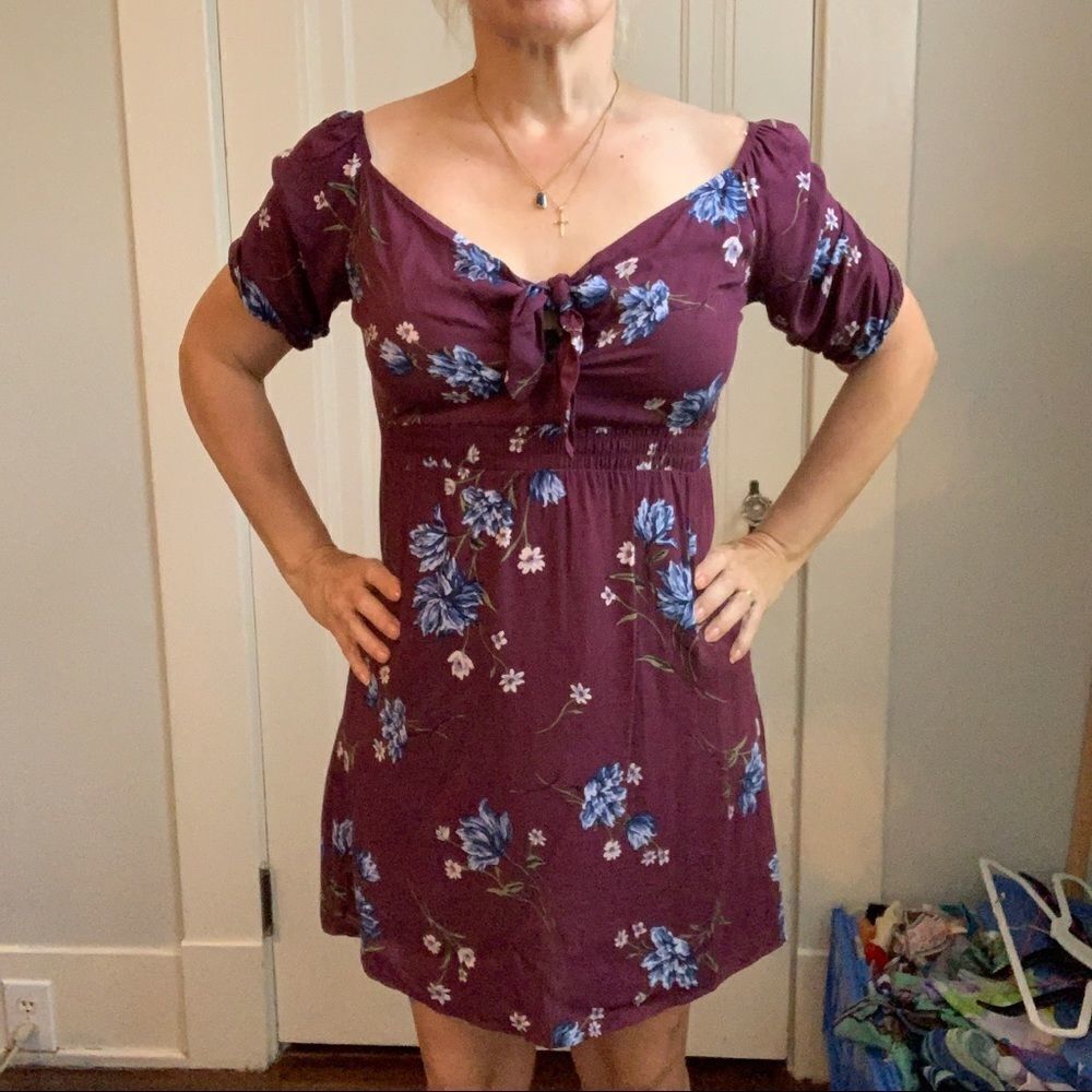 Nwot Xhiliration purple floral summer dress‎